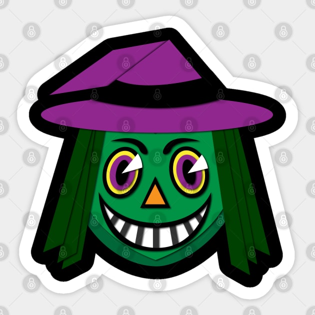 Retro Witch Sticker by LMHDesigns